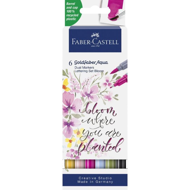 Faber-Castell Goldfaber Aqua Dual Marker 6er Etui Lettering